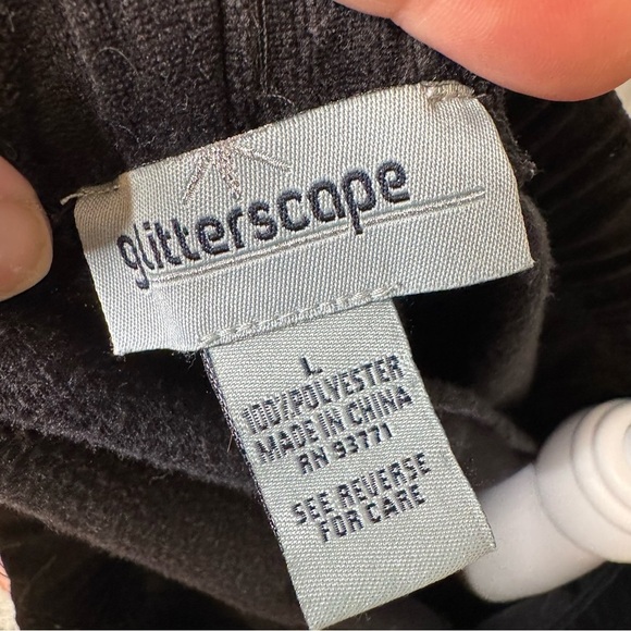 Black Velvet Drawstring Pants - Picture 8 of 9